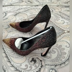 Multi-color Rhinestone Pumps Women sz. 40/9 US